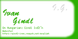 ivan gindl business card